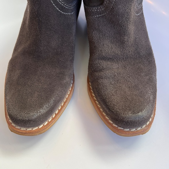 Sam Edelman Myron Suede Pull On Ankle Booties Gray Size 6 M - Picture 12 of 13